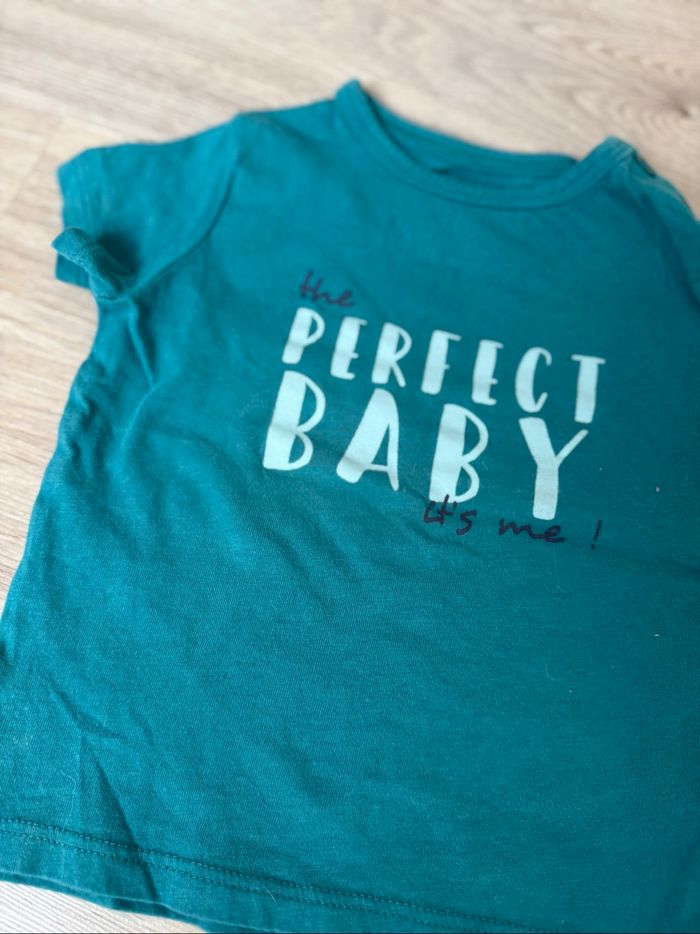 T-shirt mixte coton 9mois - photo numéro 2