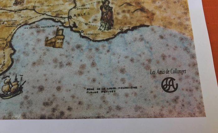 Affiche / Carte Les Chemins Français de Saint Jacques en France et en Espagne Les Amis de Collonges - photo numéro 3