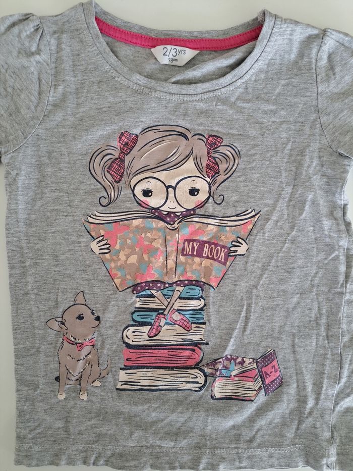 Lot de 3 t-shirts ML fille 3 ans TBE - photo numéro 6