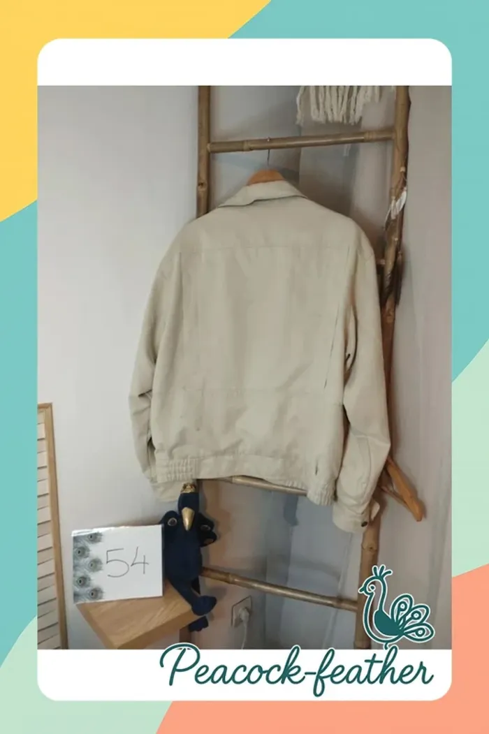 Veste daim crème 54 homme - photo numéro 14