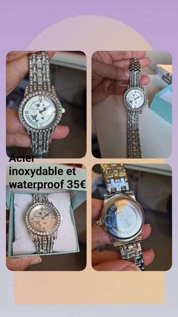 Montre argenté et strass