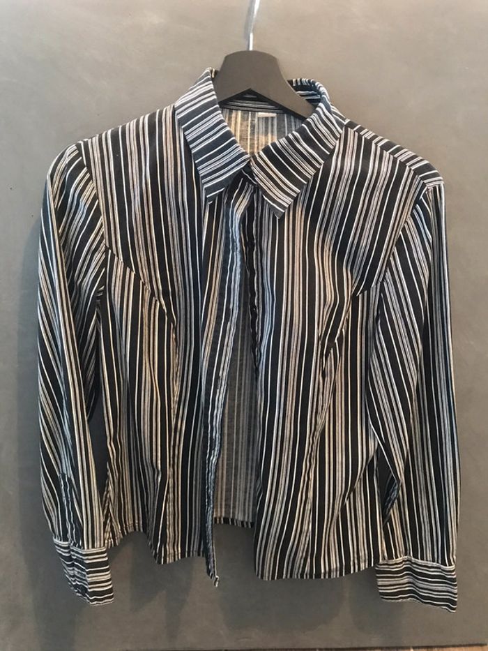 Chemise rayées blanche et noir