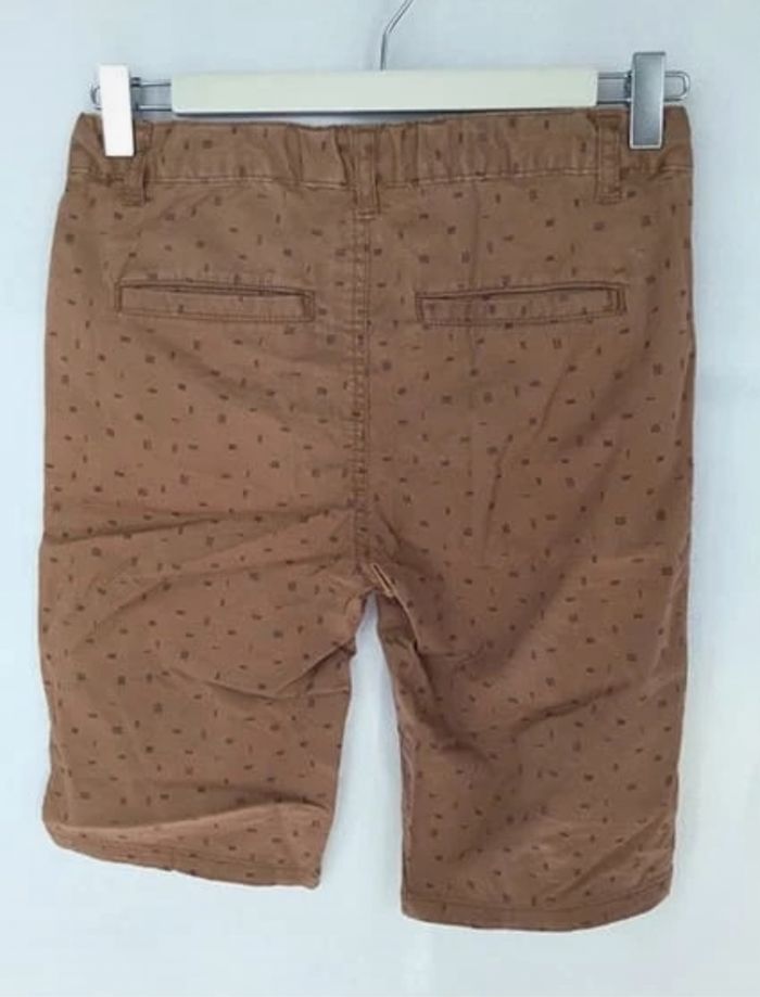Short marron avec petits motifs noirs pour garçon - Kiabi - Taille 12 ans - photo numéro 3