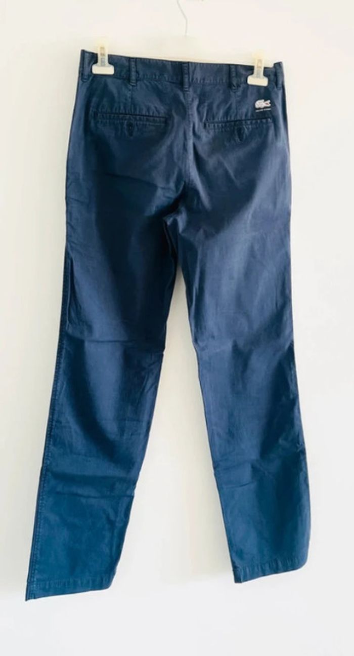 Pantalon chino Lacoste bleu marine - photo numéro 3