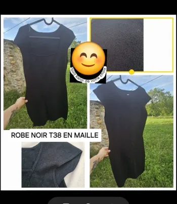Robe noir type mail,e t 38