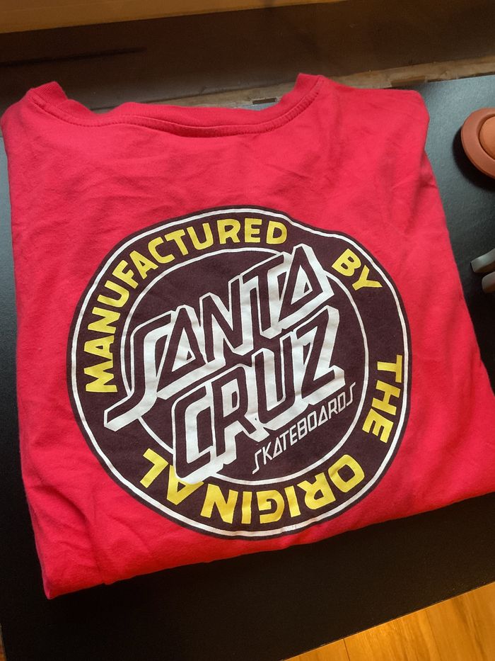 Tee-shirt manches longues rose Santa Cruz - photo numéro 6