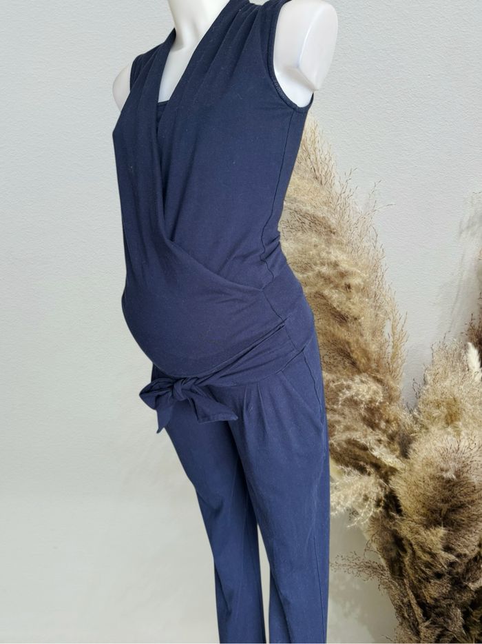 Combinaison grossesse & allaitement Envie de Fraise - taille 36/38 - bleu marine - photo numéro 2