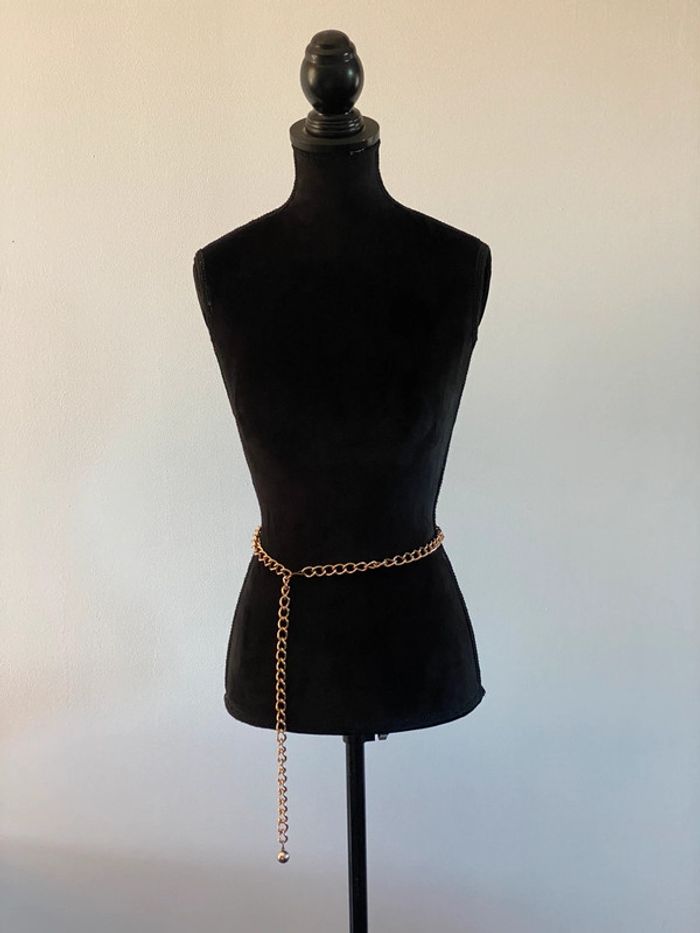Ceinture chaîne maillon doré