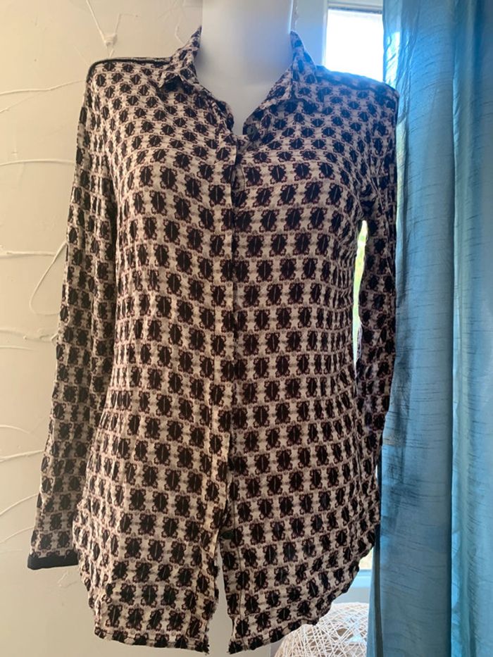Chemise Sandwich taille 38 manches longues motifs - photo numéro 2