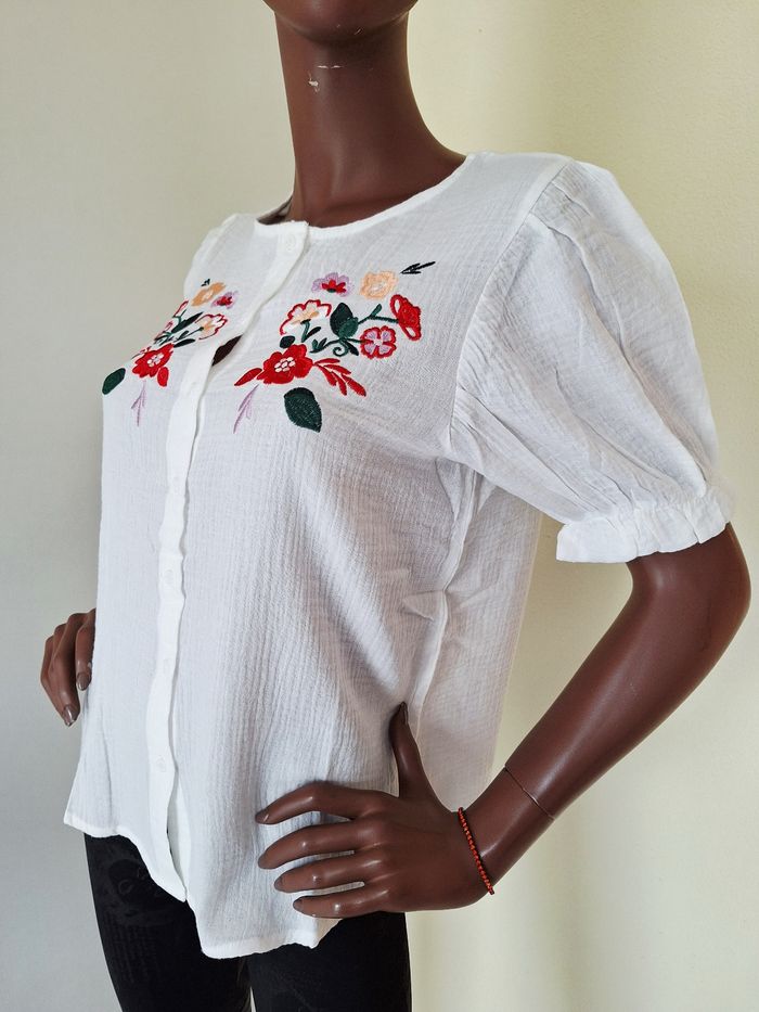 Chemise en coton taille L marque Suzzy & Milly - photo numéro 3
