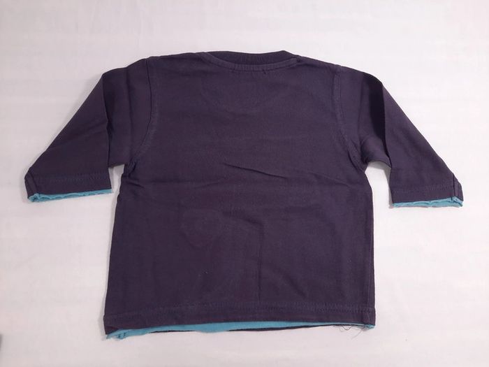 Tee shirt manches longues,  à l'heure anglaise,  9 mois - photo numéro 3