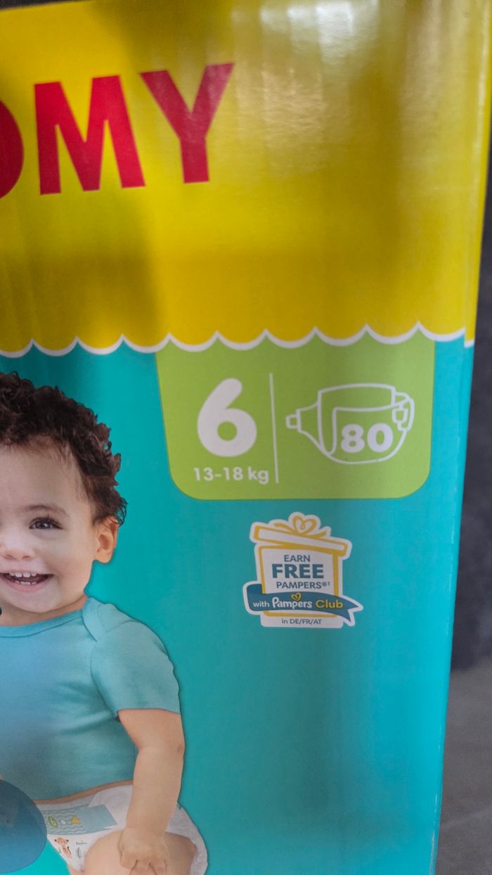 Couches pampers baby dry taille 6 - photo numéro 2