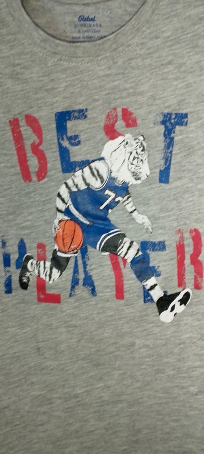 Tee-shirt tigre basketteur - photo numéro 3