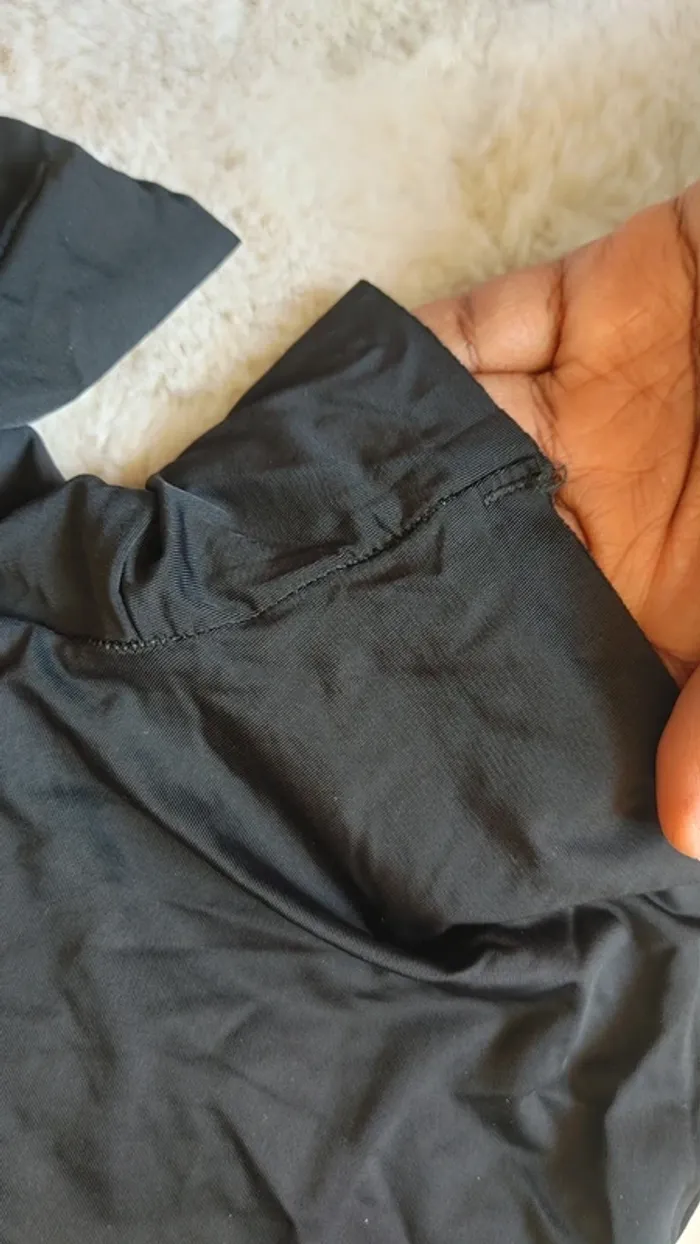 Ensemble soutien-gorge brassière et shorty marron et noir taille s - photo numéro 10