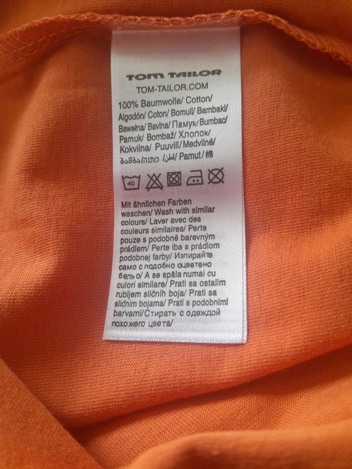 Tee shirt sans manche Tom Tailor brodé neuf avec étiquette - photo numéro 8