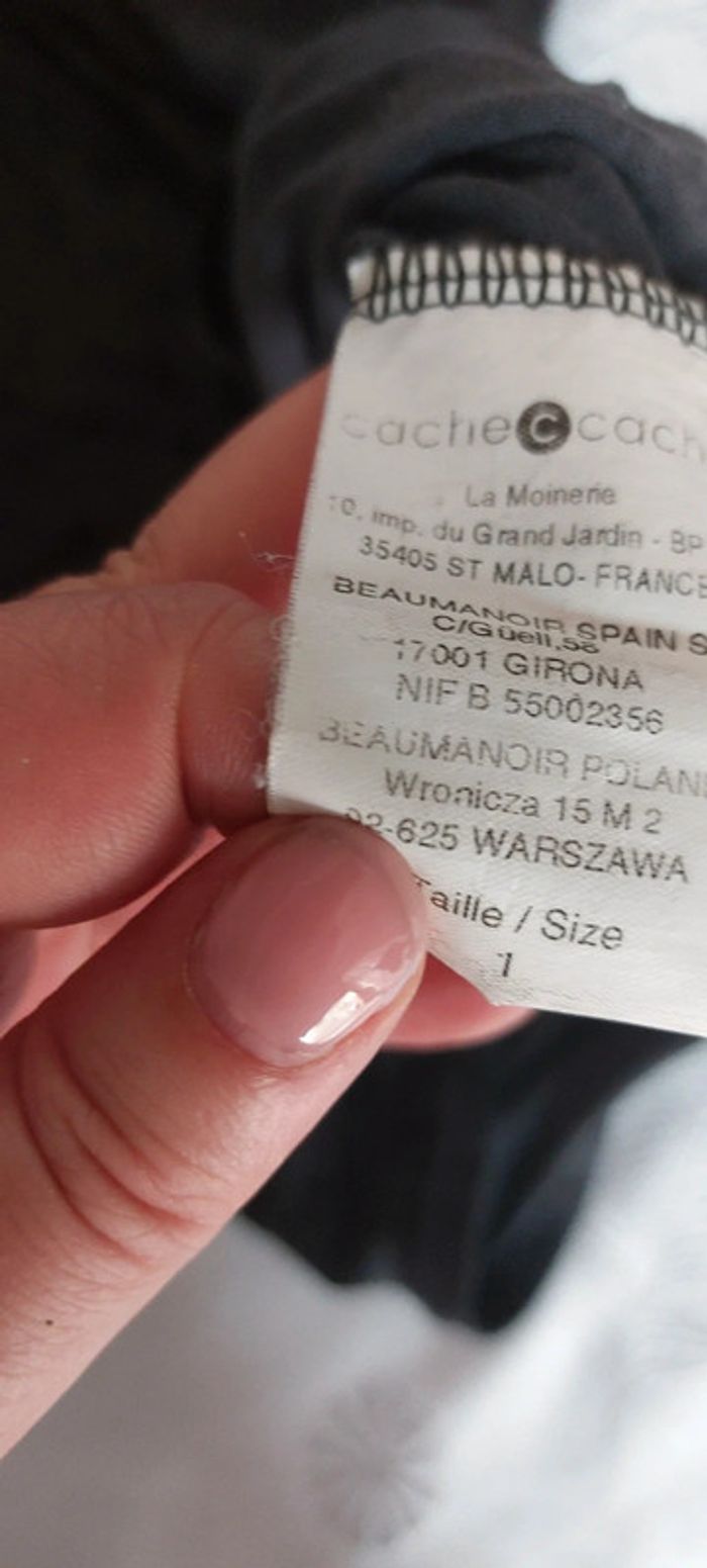 Débardeur Femme Taille 1 Cache Cache noir et gris - photo numéro 3