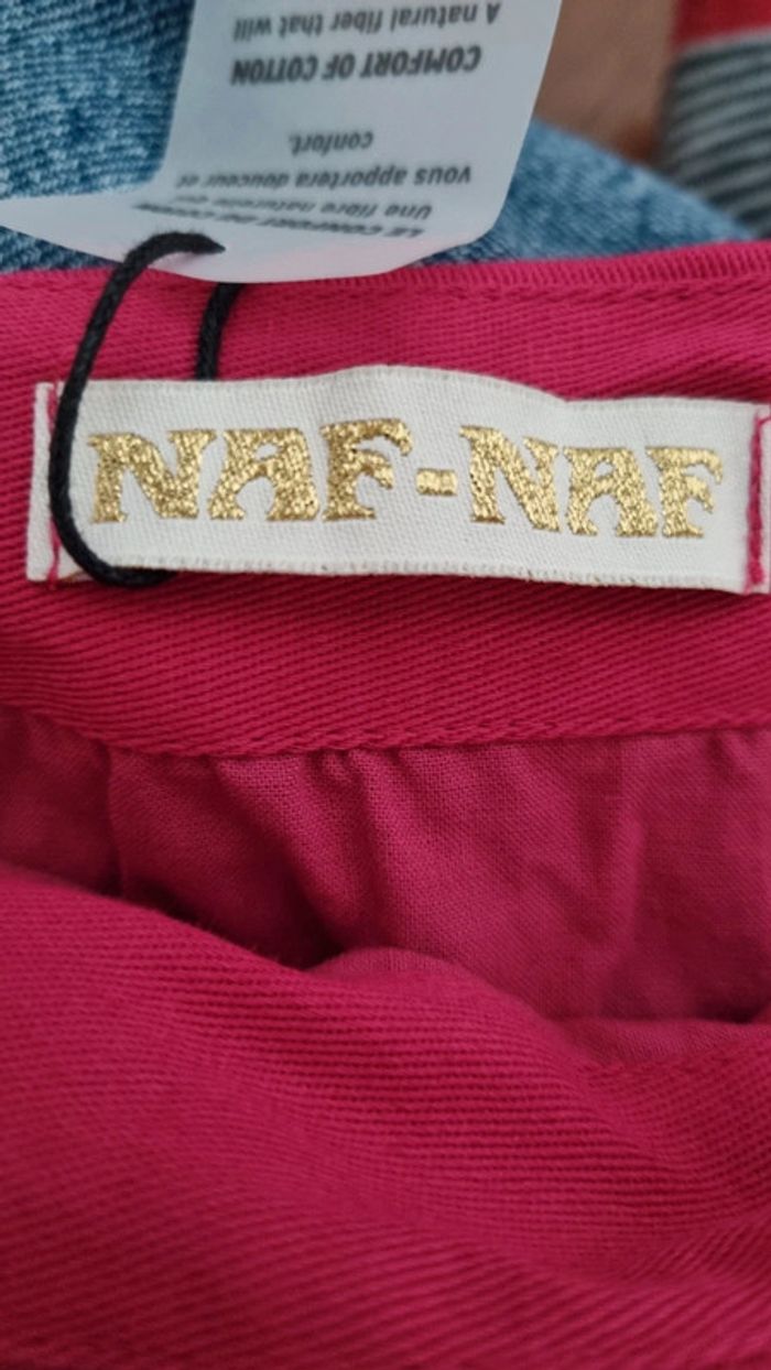 Sac tote bag fuchsia naf naf neuf édition limitée - photo numéro 4