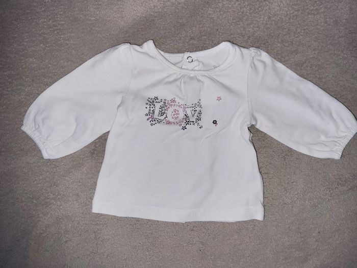 Lot t-shirts fille 3 mois - photo numéro 2