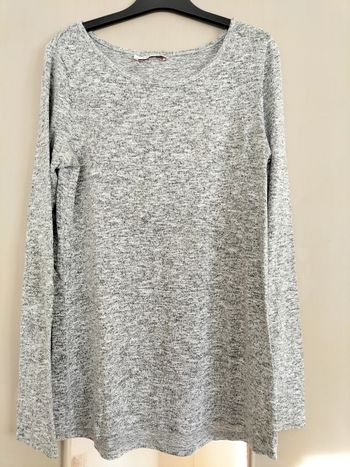 Tee shirt gris Camaïeu