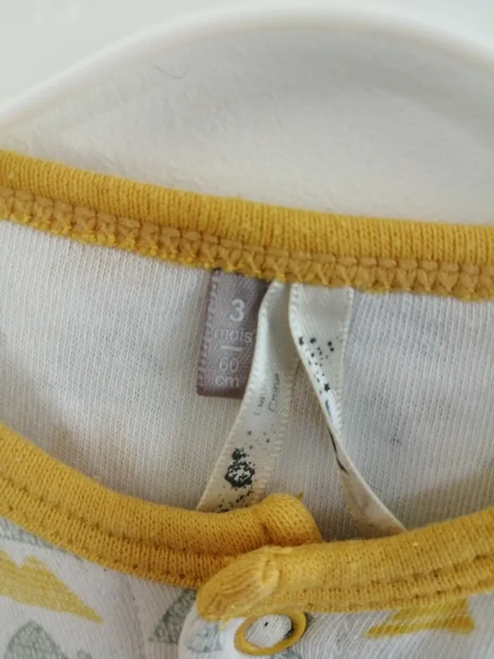 Pyjama orchestra imprimer montagne renard moutarde gris - photo numéro 6