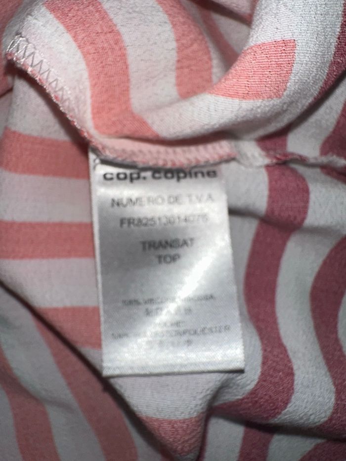 Blouse à rayures multicolore Cop Copine T38 M - photo numéro 7