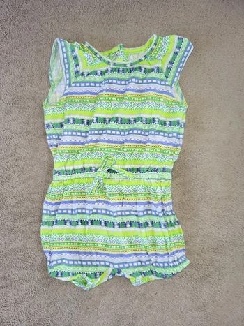 Combishort fille été 6 mois Grain de blé