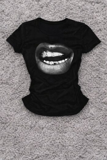 T-shirt Noir moulant