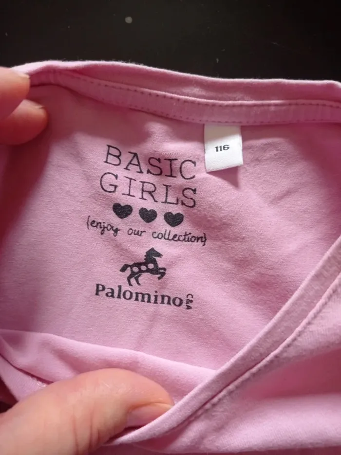 T-shirt manche longue rose - photo numéro 2