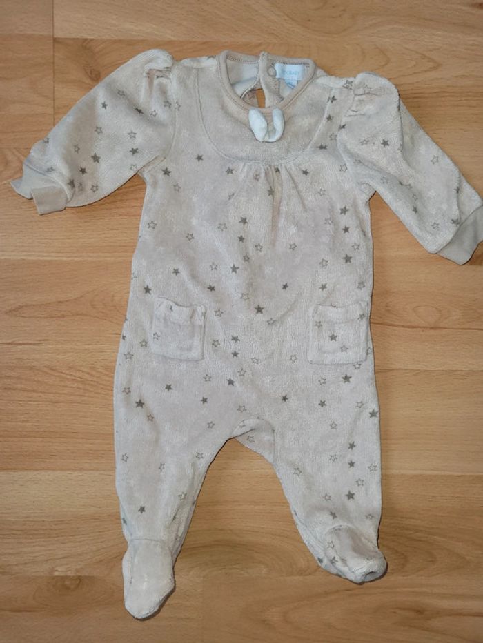 Pyjama 1 pièce tex 1 mois