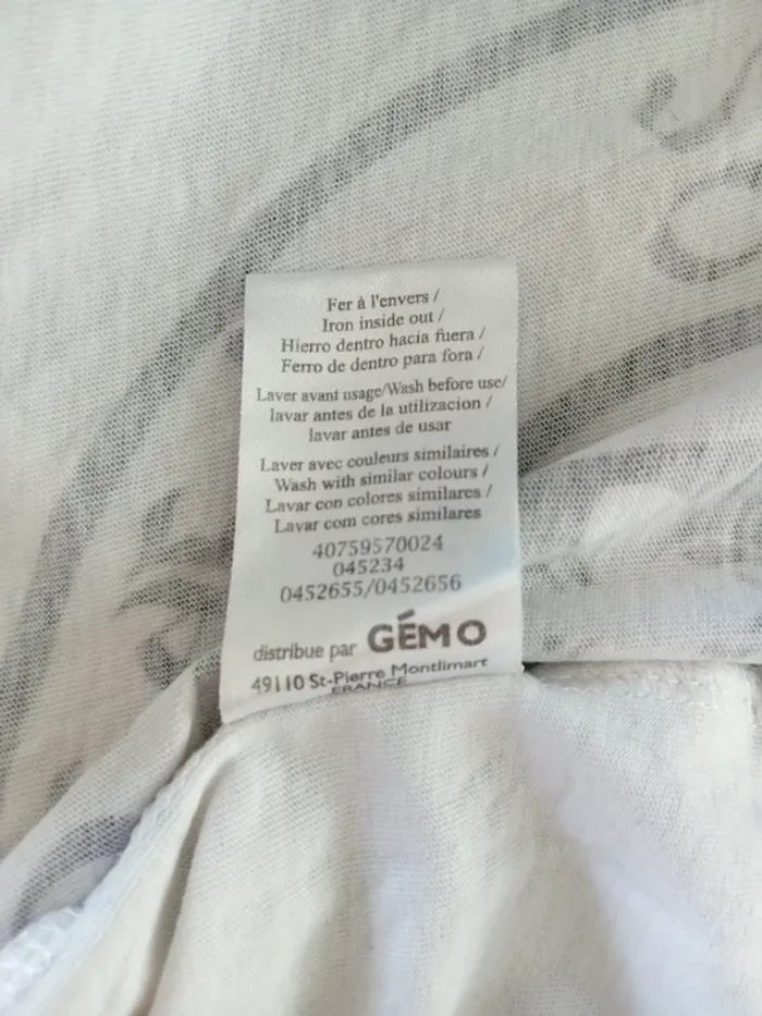 Maillot Manche Longue Blanca Motif abeille taille 16 ans - photo numéro 4