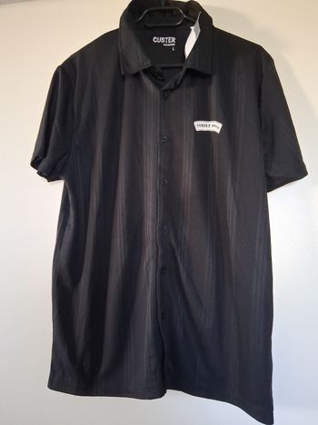 Chemise " custer" côtelé noir " t- L" neuf
