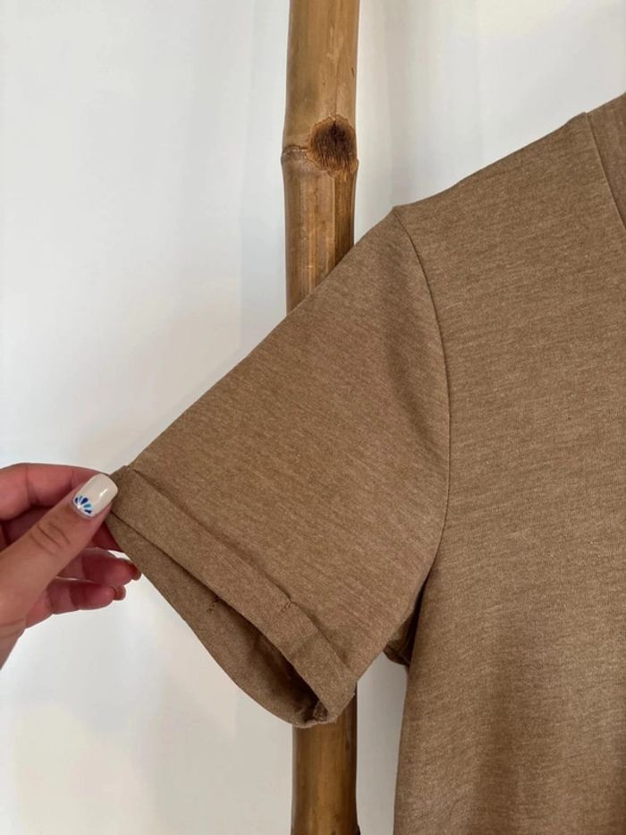 Robe t-shirt marron clair / beige JDY taille XS - photo numéro 6