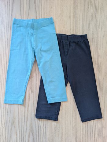 Lot de 2 leggings courts
