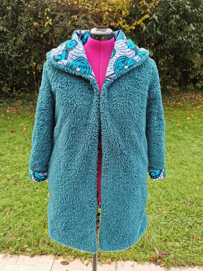 Manteau réversible wax taille 36/38 - photo numéro 6
