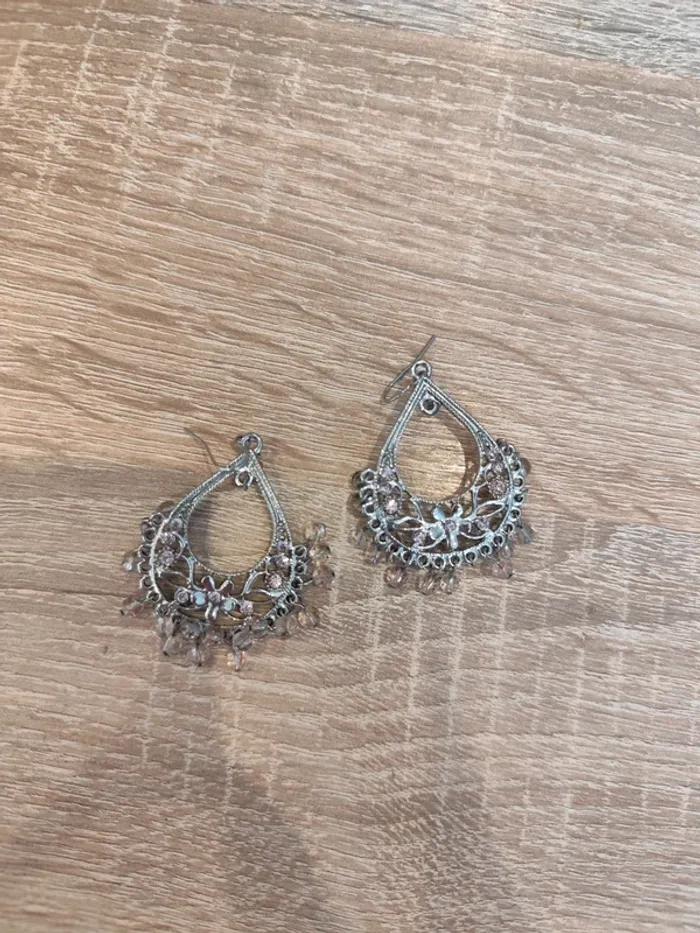 Boucles d'oreilles pendantes - photo numéro 2