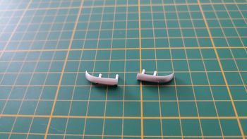 Lot x2 pare-chocs arrière pièce miniature Altaya Renault Alpine A110 Wrc 1/18 1/18e 1/18ème #C10