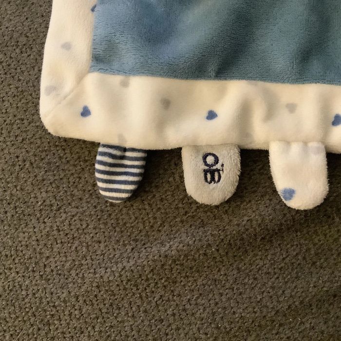 Doudou lapin carré plat Obaïbi - photo numéro 2