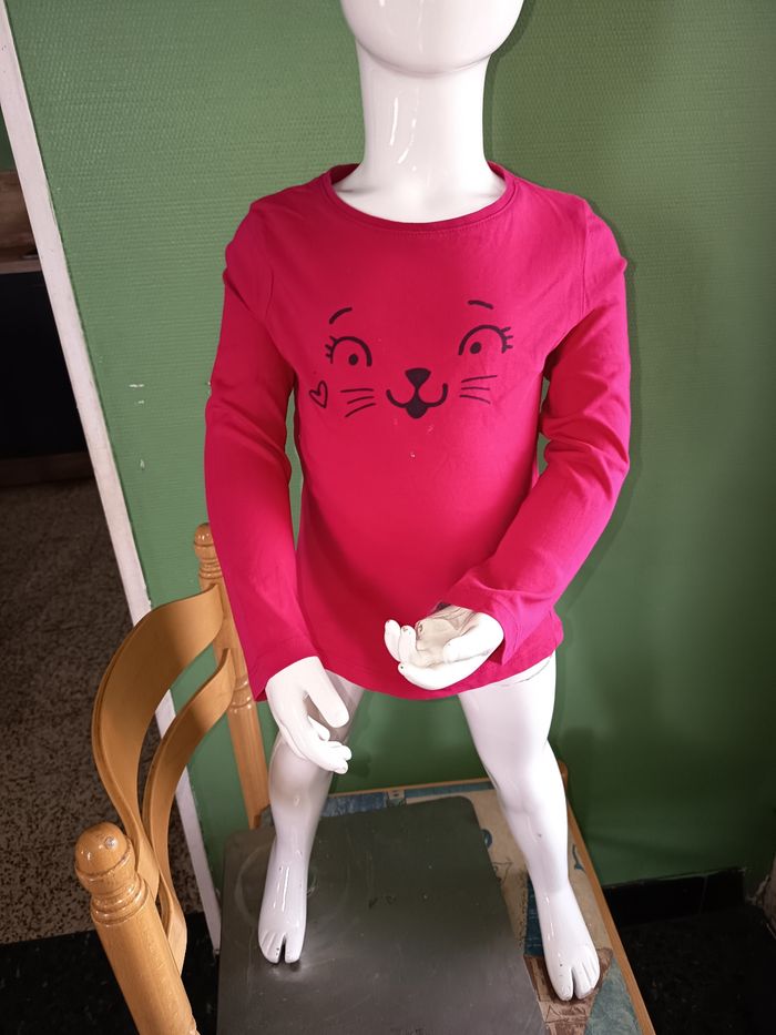 Haut manches longues fuchsia - photo numéro 4