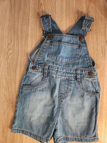 Salopette jean pantalon court