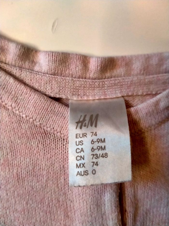 Lot de 2 gilets bébé fille Taille 6 mois - photo numéro 4