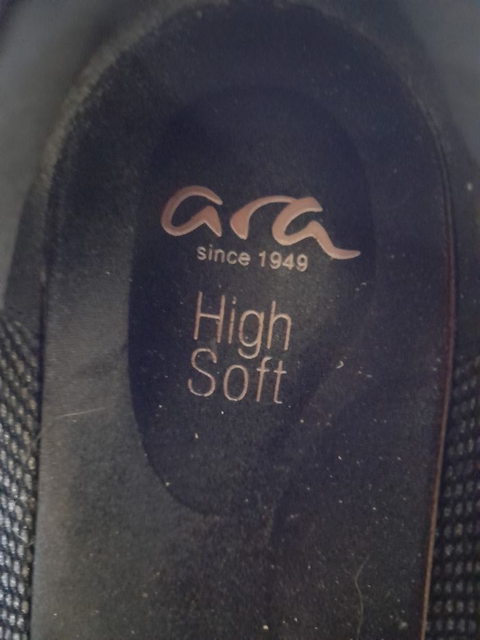 BASKETS CUIR " ARA HIGH SOFT" TAILLE  39 - photo numéro 4