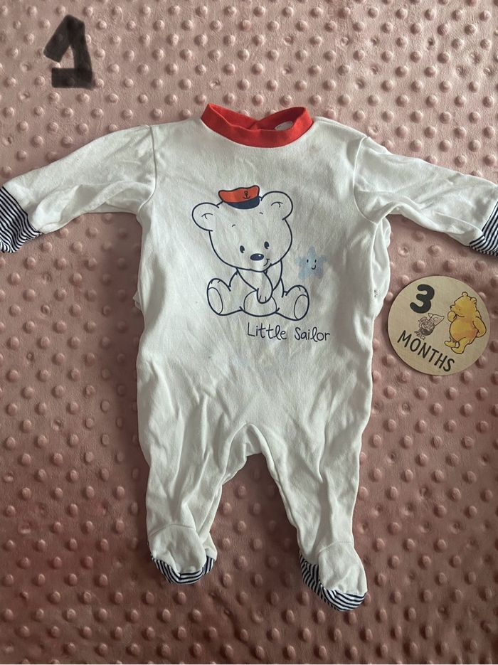 Lot de 15 pyjamas taille 3 mois - photo numéro 2