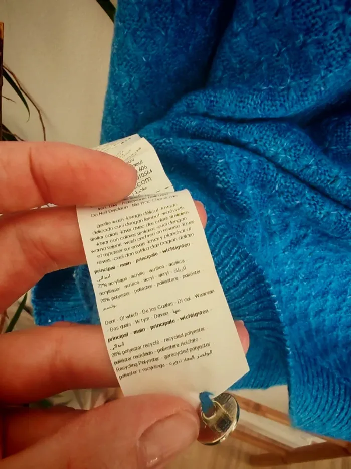 Pull promod bleu roi neuf 40 - photo numéro 4