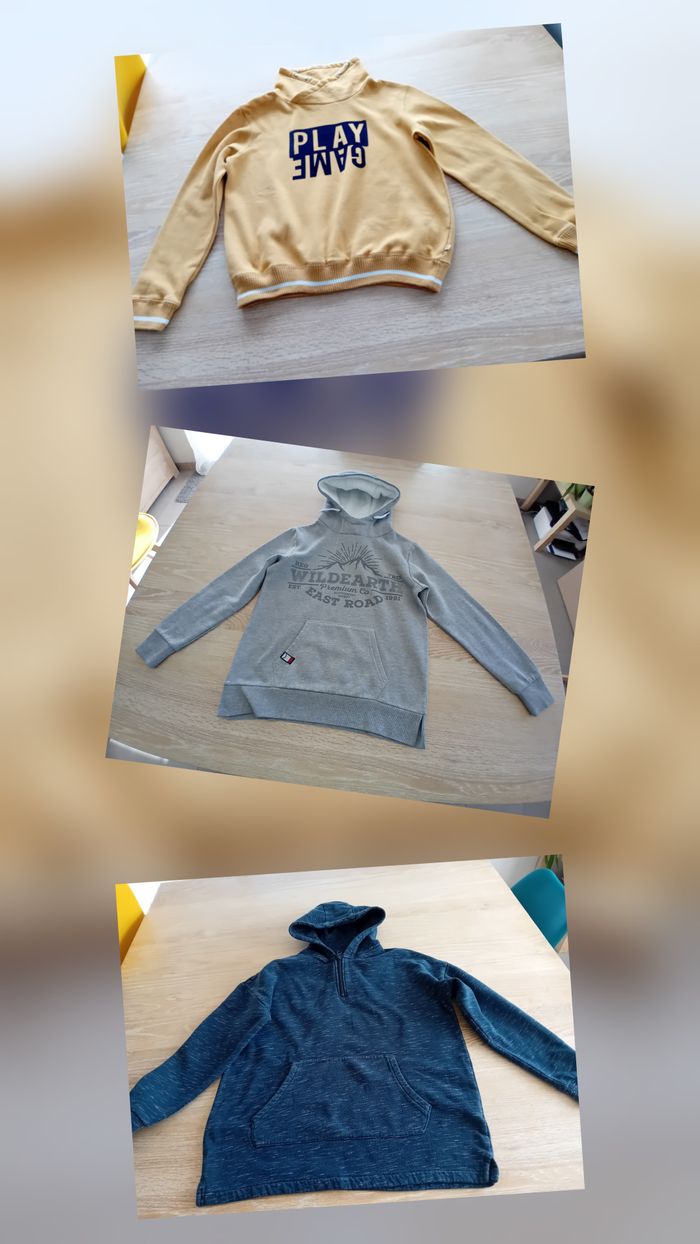 Lot 3 sweats garçon 14 ans - Excellent état