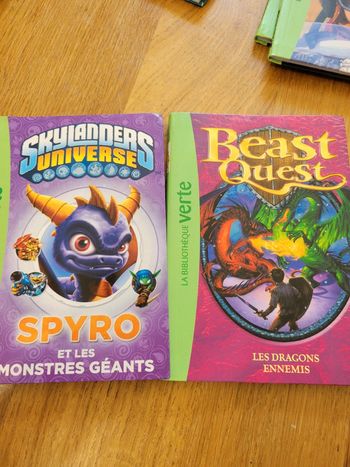 Lot de 2 bibliothèque verte 6/8 ans