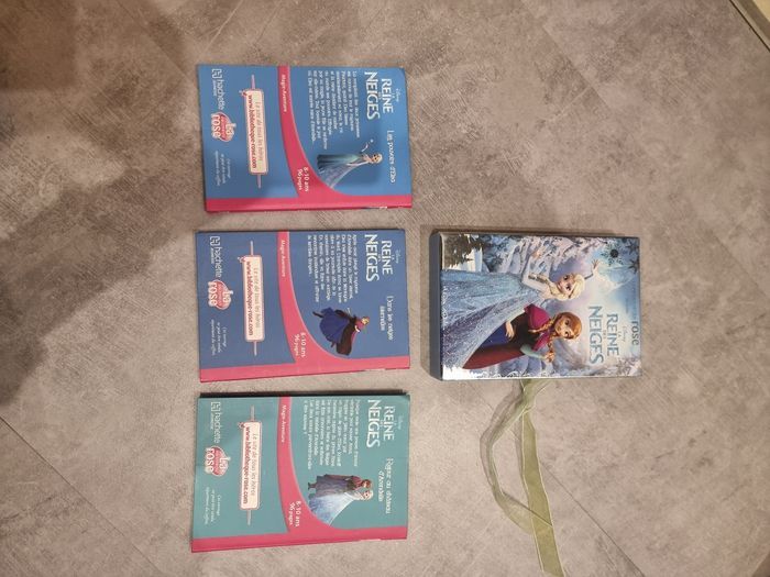 Coffret livre la reine des neiges bibliothèques rose - photo numéro 2