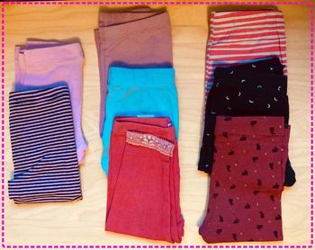 Lot de 8 leggings 12 mois