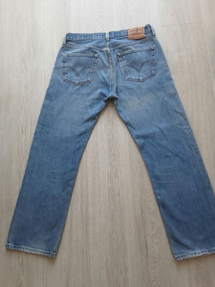 Pantalon jean vintage marque levis Strauss 501 taille w 34 l 30 fermeture bouton - photo numéro 9