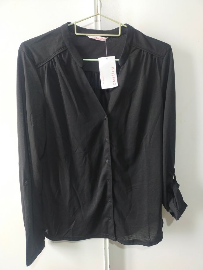 Blouse noir Camaïeu taille M soit 38/40