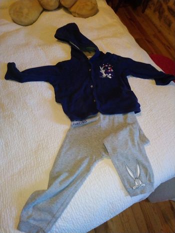 Survêtement 2 pièces 18/24 mois Bugs Bunny Looney Toones